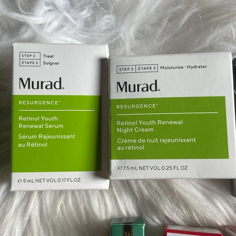 Anti-aging Wrinkle Care Skincare Sample Bundle; Murad Dior Vichy Shiseido & More